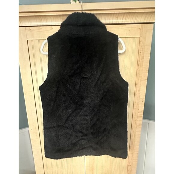 Eileen Fisher Suri Alpaca Vest Black button front size XS - Picture 3 of 9